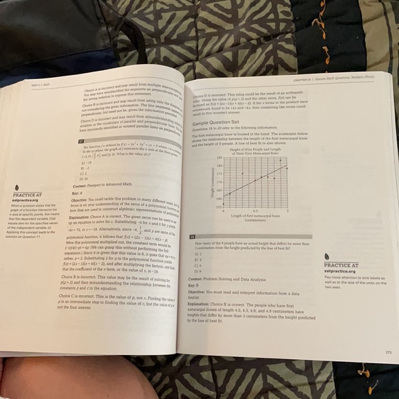 SAT practice book 8 practice tests - Picture 2 of 4